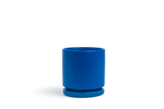 Limited Release - 4.5" Gemstone Cylinder Pot with Water Saucer