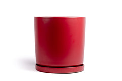 12.5" Limited Release Gemstone Cylinder Pot with Water Saucer