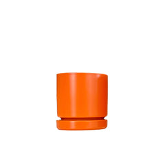 12.5" Gemstone Cylinder Pot with Water Saucer