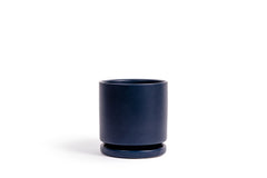 Limited Release - 6.5" Gemstone Cylinder Pot with Water Saucer