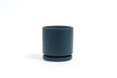 Limited Release - 6.5" Gemstone Cylinder Pot with Water Saucer